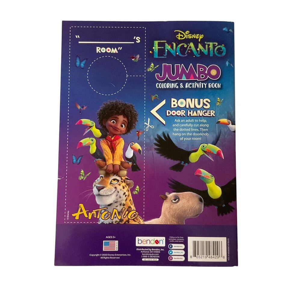 Disney Encanto Activity Set With Jumbo Coloring Book Stickers & 24 Crayons - Picture 3 of 7